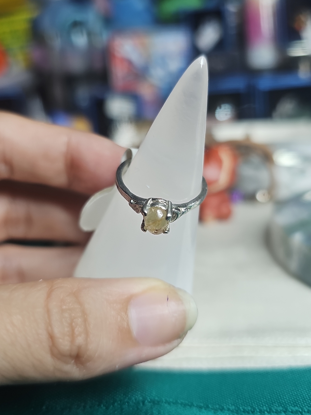 Golden Rutile Alloy Adjustable Ring - Picture 4 of 7